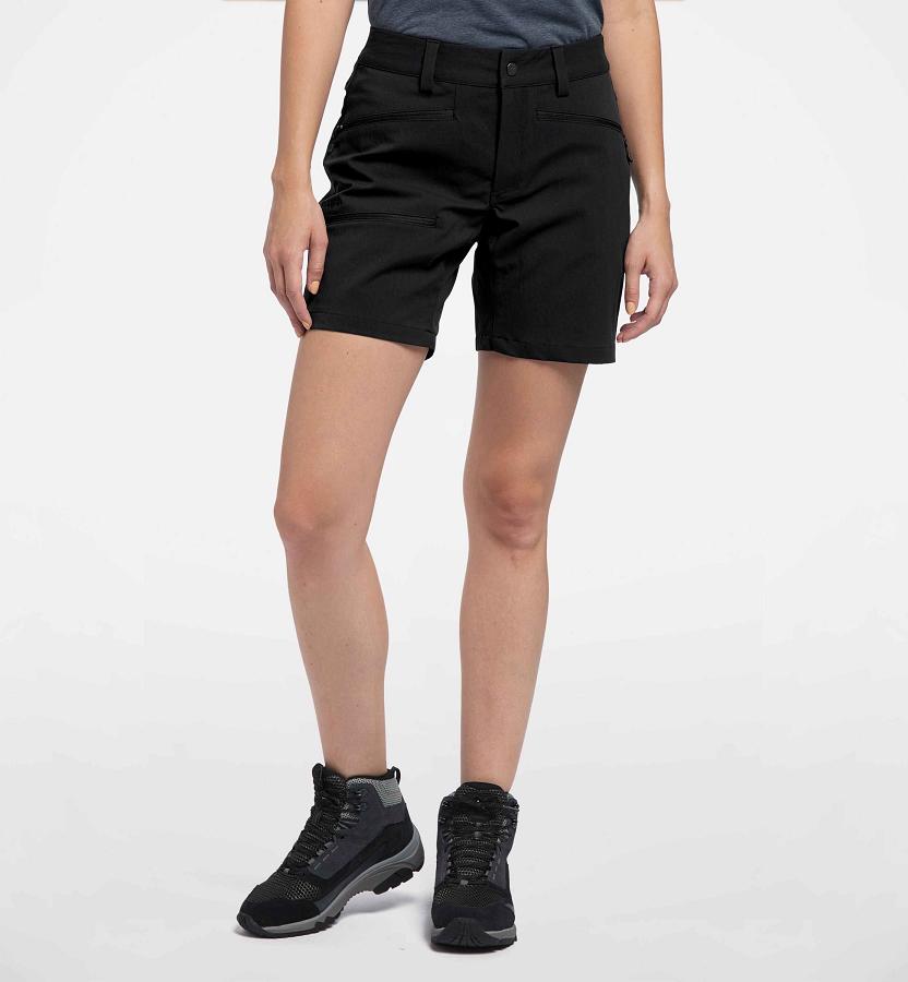 Haglöfs Womens Rugged Flex Shorts Black New Zealand 34129EWSA